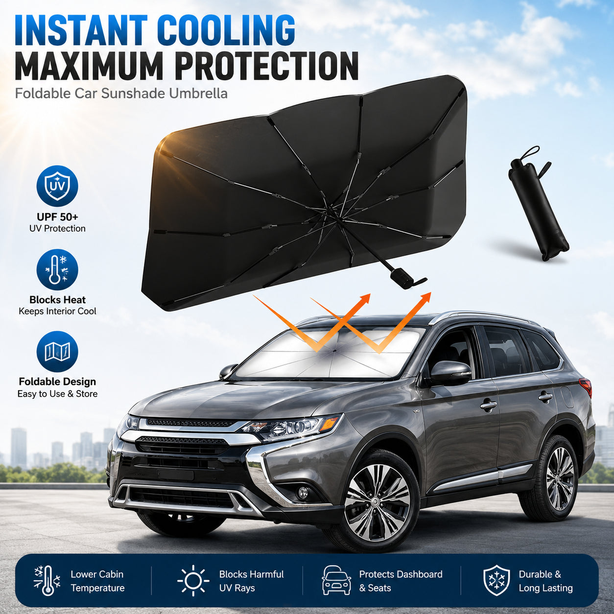 Foldable Anti-UV Windshield Sunshade