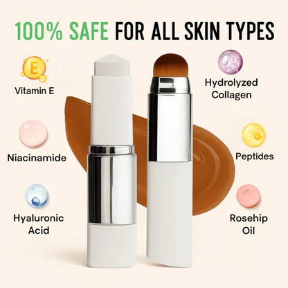 🎉BUY 1 GET 1 FREE🎉Color-Changing Foundation Stick with Collagen Capsules - Dual-Ended with Detachable Brush