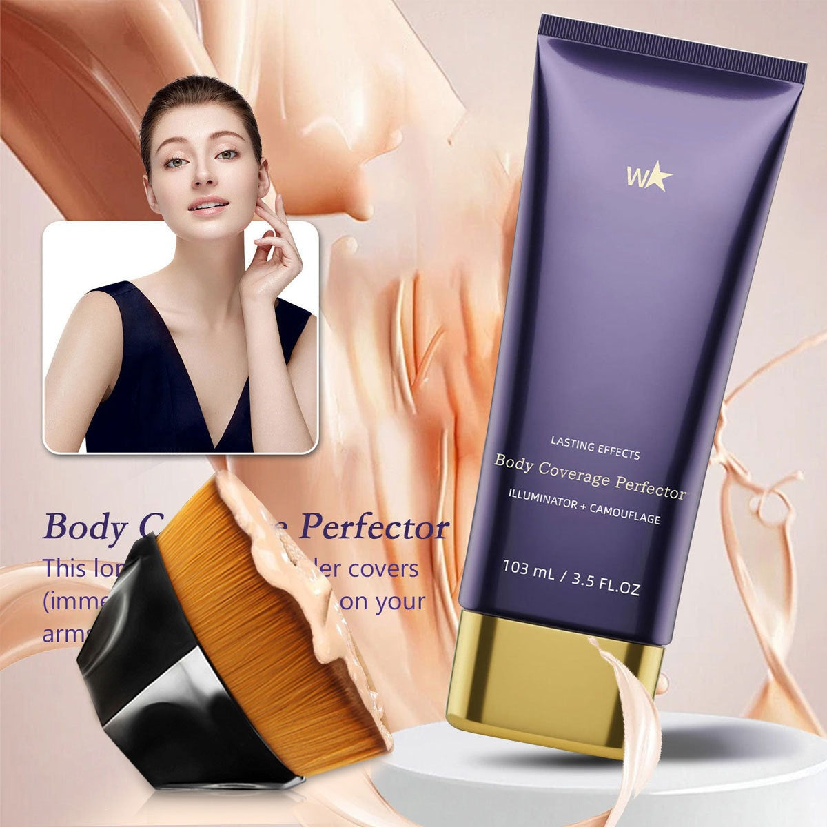 🎁Last Day – Free Body Brush!💜All-in-one moisturizer, concealer & coverage Perfector