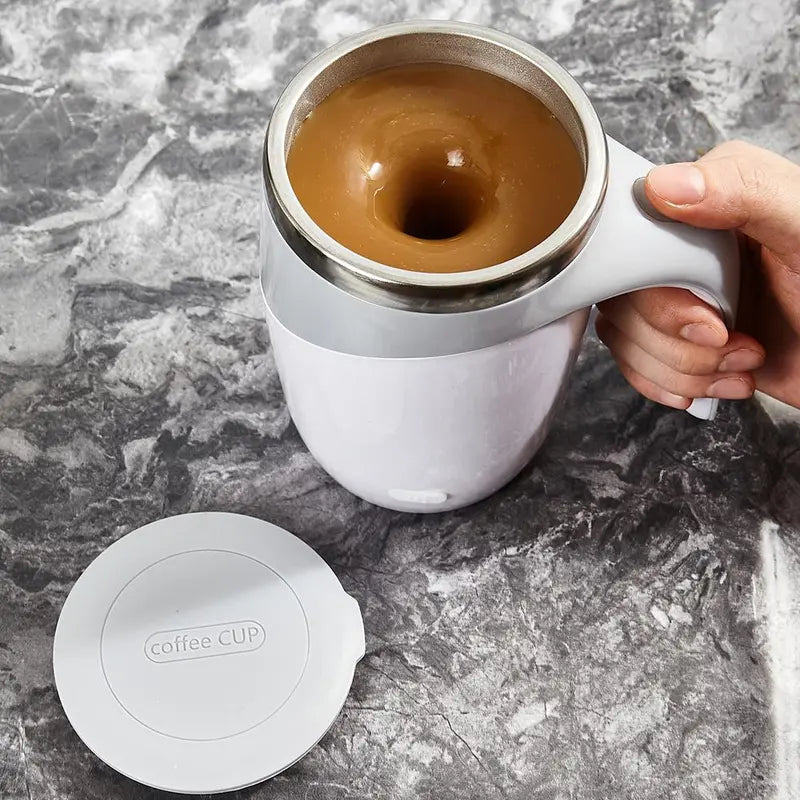 🥛 Self-Stirring Coffee Mug | Your Drink Mixes Itself