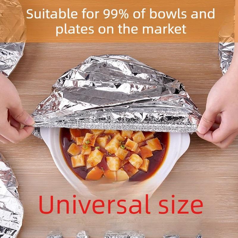 50,000+ Sold - Aluminum Foil Food Cover 50PCS | Heat & Bug Proof