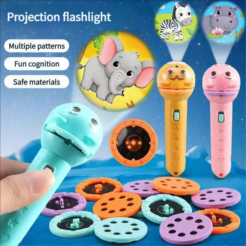 Ignite Their Imagination: Magical Kids Projection Flashlight Early Learning Toy