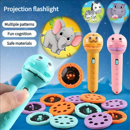 Ignite Their Imagination: Magical Kids Projection Flashlight Early Learning Toy