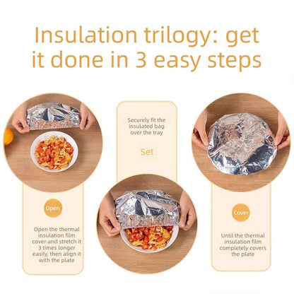 50,000+ Sold - Aluminum Foil Food Cover 50PCS | Heat & Bug Proof