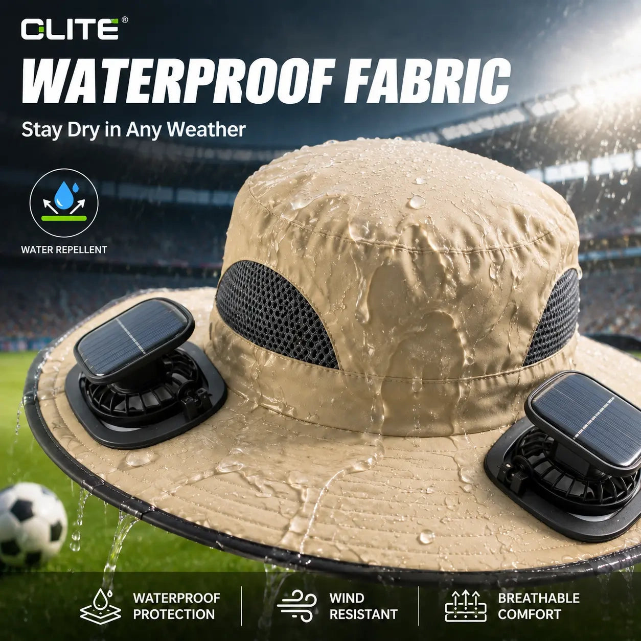 New Solar-Powered Outdoor Cooling Fan Hat