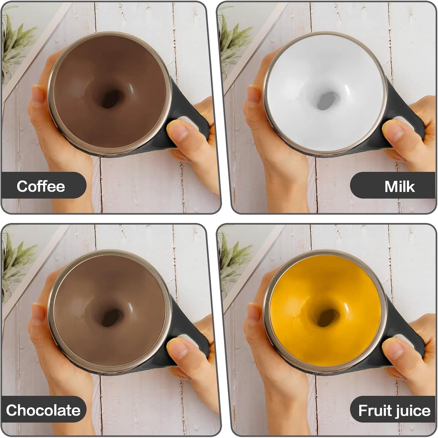 🥛 Self-Stirring Coffee Mug | Your Drink Mixes Itself