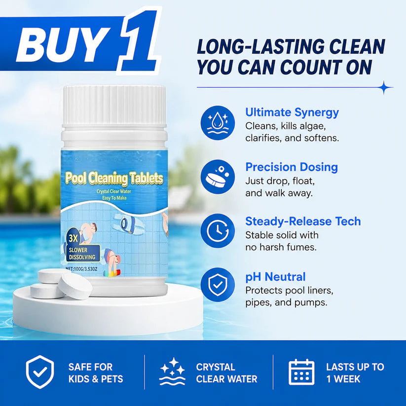 The Next-Gen Pool Purifier is here ✨ 2X Stronger Algae Control, Gentle & Safe for Kids! 👨‍👩‍👧‍👦