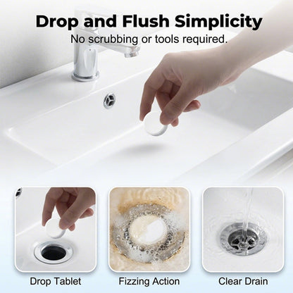 📢📢BUY 2 GET 3 FREE⏰Effervescent Drain Clog Remover Tablets