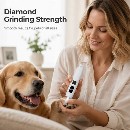 🥳2026 HOT SALE🥳💞50K+ SOLD!🐶💨 Electric Pet Nail Grinder – Whisper‑quiet, 3‑step gentle grinding. LED power display & USB‑C rechargeable – stress‑free grooming for dogs & cats! 🛡️✨