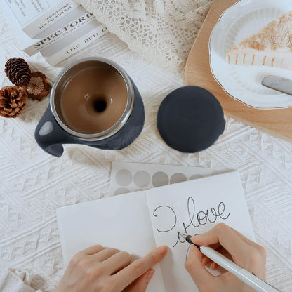 🥛 Self-Stirring Coffee Mug | Your Drink Mixes Itself