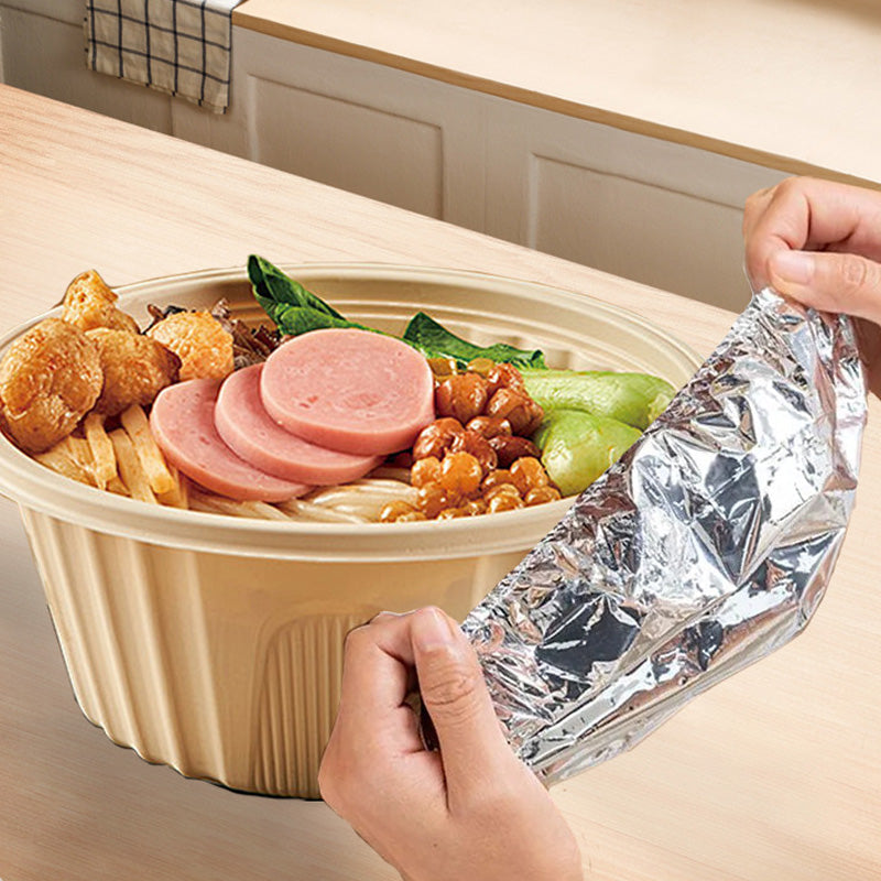 50,000+ Sold - Aluminum Foil Food Cover 50PCS | Heat & Bug Proof