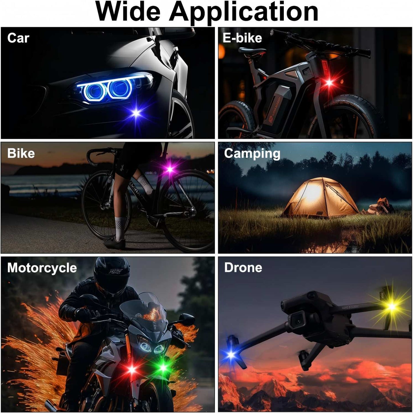 Remote Multi-Mode Flashing For Night Riding Visibility & Safety Upgrade