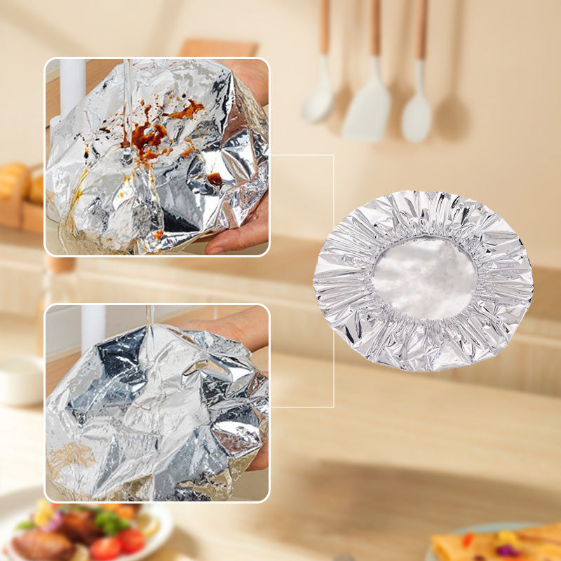 50,000+ Sold - Aluminum Foil Food Cover 50PCS | Heat & Bug Proof
