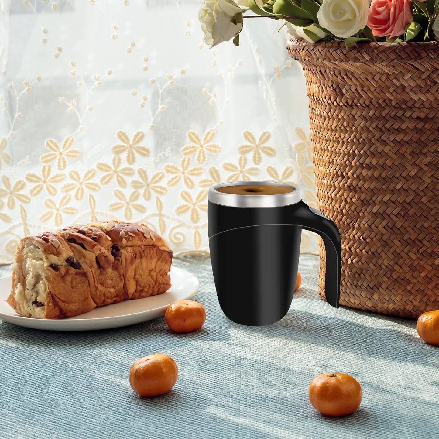 🥛 Self-Stirring Coffee Mug | Your Drink Mixes Itself