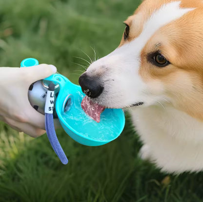 2-in-1 Leak-Proof Dog Water Bottle Portable Travel Bowl
