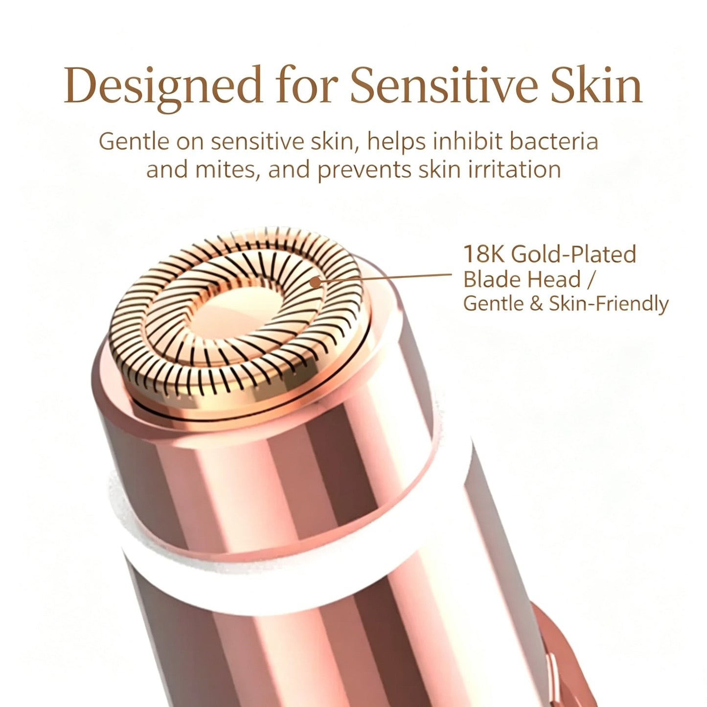 💗2-in-1 Eyebrow Trimmer & Painless Facial Hair Remover