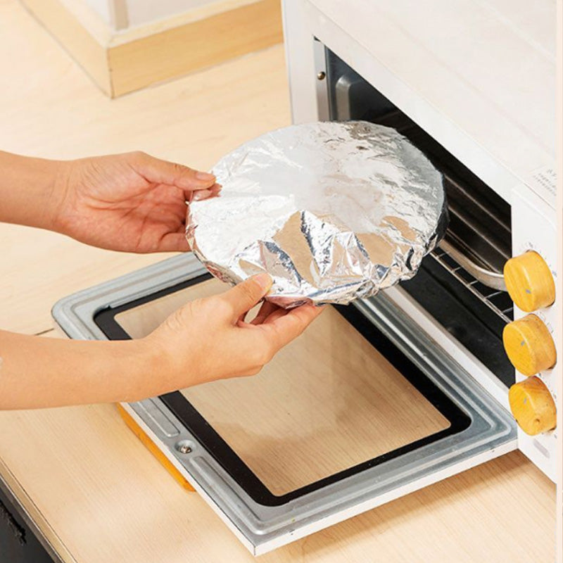 50,000+ Sold - Aluminum Foil Food Cover 50PCS | Heat & Bug Proof