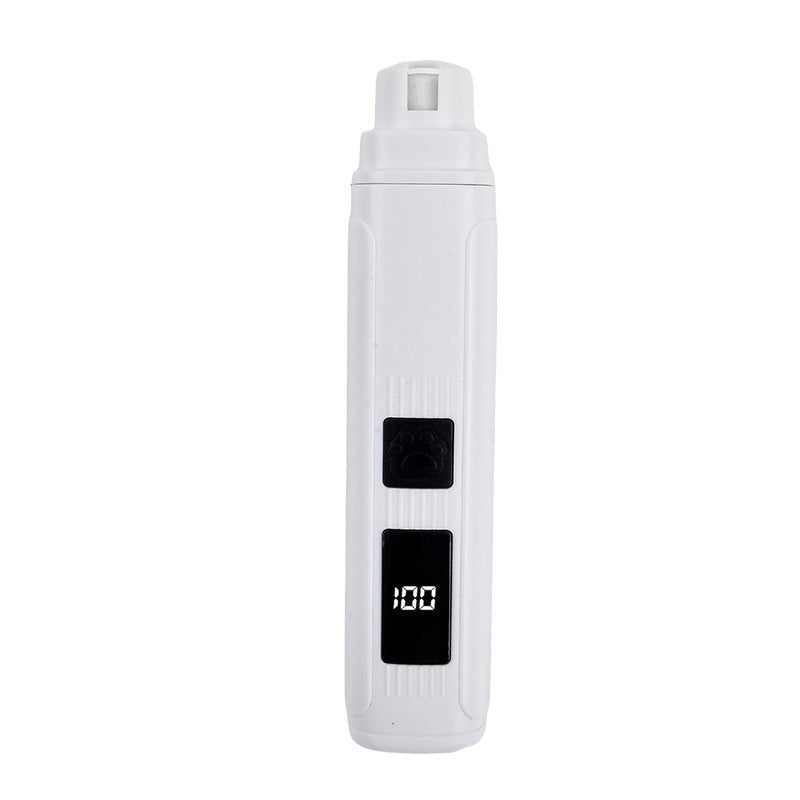 🥳2026 HOT SALE🥳💞50K+ SOLD!🐶💨 Electric Pet Nail Grinder – Whisper‑quiet, 3‑step gentle grinding. LED power display & USB‑C rechargeable – stress‑free grooming for dogs & cats! 🛡️✨