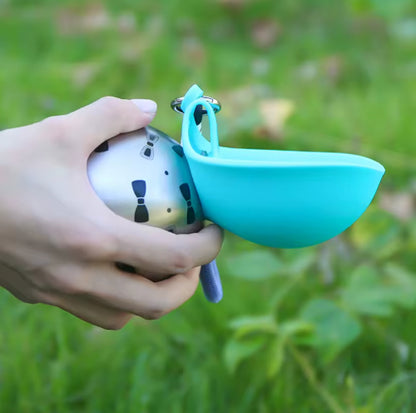 2-in-1 Leak-Proof Dog Water Bottle Portable Travel Bowl