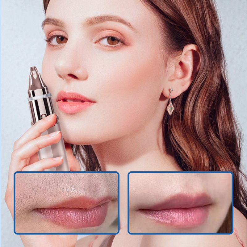 💗2-in-1 Eyebrow Trimmer & Painless Facial Hair Remover