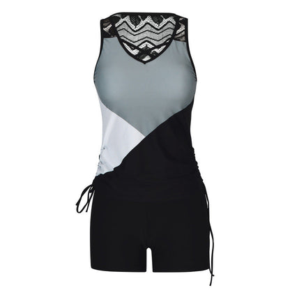 ⏰LAST DAY 60% OFF🌊Women's Tummy Control Tankini Set with Built-In Bra – Flattering Boho Swimwear with Shorts