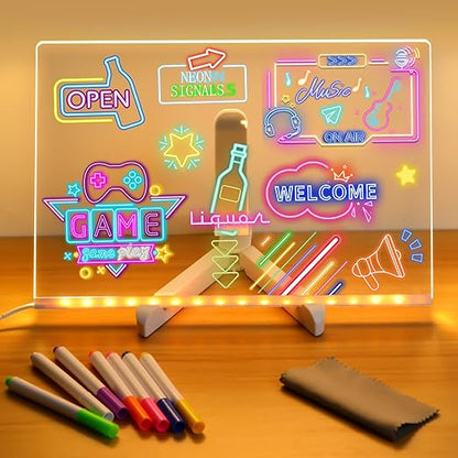 TOP Selling LED Colorful Glow Drawing Board ✨ Paper-Free Light Up Art Toy Boosts Kids Creativity, Relieves Anxiety & Improves Focus, Perfect Birthday Gift For Boys & Girls 🎁