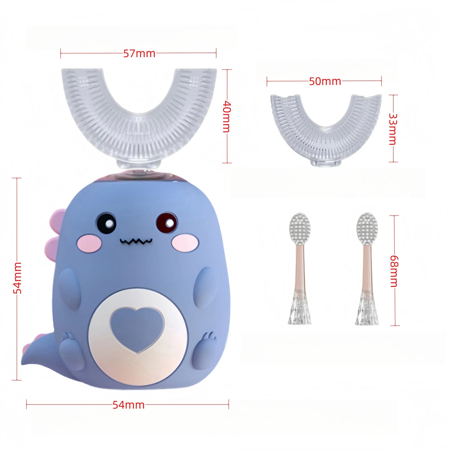 Tired of brushing fights? 🦷 U-shaped electric toothbrush for kids 2-14, BPA-free soft silicone bristles ✨