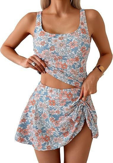 👙LAST DAY | 50% OFF🔥Mom Fit High Waist Tummy Control Two Piece Tankini