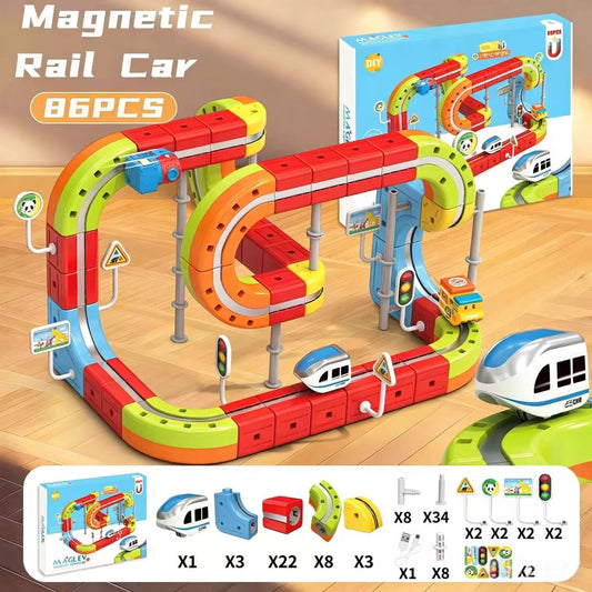 🚂 Magnetic Train Set｜Fun DIY Kids Toy