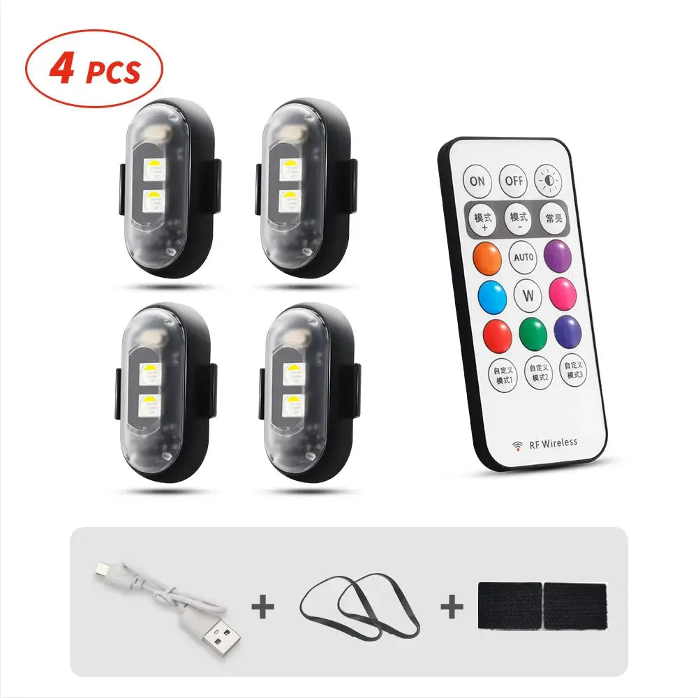 Remote Multi-Mode Flashing For Night Riding Visibility & Safety Upgrade