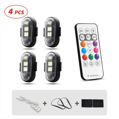 Remote Multi-Mode Flashing For Night Riding Visibility & Safety Upgrade