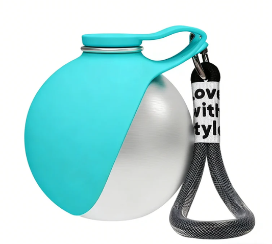 2-in-1 Leak-Proof Dog Water Bottle Portable Travel Bowl