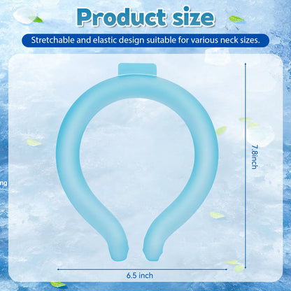 ❄️ Reusable Neck Cooling Tube | Ice Collar Cools Under 18°C, Summer Outdoor Sports Gift