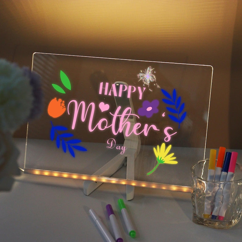 TOP Selling LED Colorful Glow Drawing Board ✨ Paper-Free Light Up Art Toy Boosts Kids Creativity, Relieves Anxiety & Improves Focus, Perfect Birthday Gift For Boys & Girls 🎁
